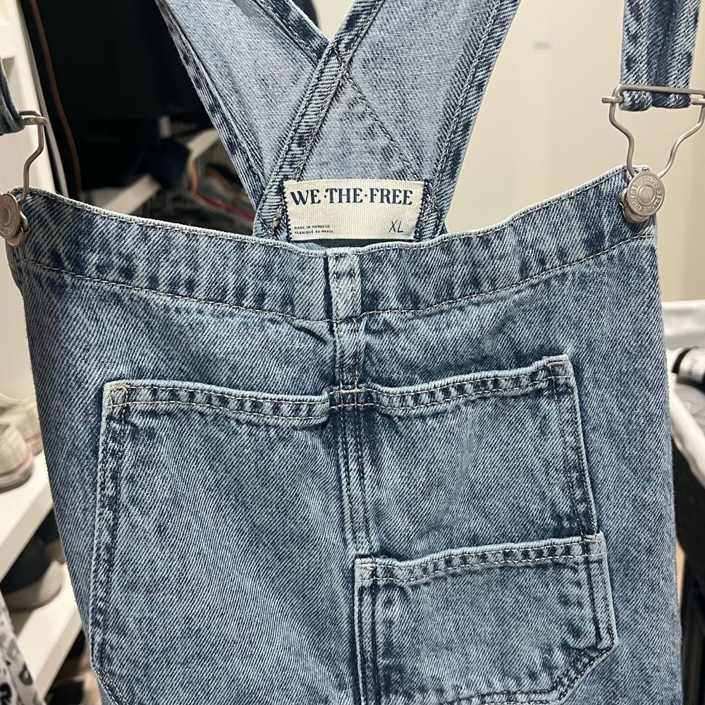 We The Free Light Blue Ziggy Overalls